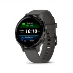 Garmin Venu 3S Reloj Smartwatch 41mm Bisel Acero Inoxidable Gris con Caja y Correa de Silicona Gris