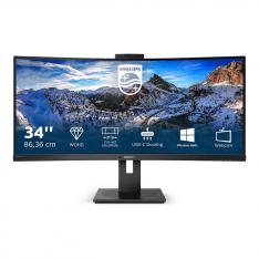 MONITOR LED 34" PHILIPS P LINE 346P1CRH/00 CURVO/ VA/ DP/ HDMI/ 100HZ/ 4MS/ VESA 100X100/ WEBCAM