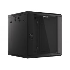 ARMARIO RACK PHOENIX 12U 600X600X640 AUTO-ENSAMBLADO 19'' HASTA 60 KG NEGRO