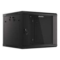 ARMARIO RACK PHOENIX 9U 600X600X501 AUTO-ENSAMBLADO 19'' HASTA 60 KG NEGRO
