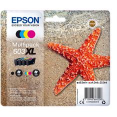 MULTIPACK CARTUCHO TINTA EPSON 603XL C13T03A64020 NEGRO/ CIAN/ AMARILLO/ MAGENTA/ ESTRELLA DE MAR