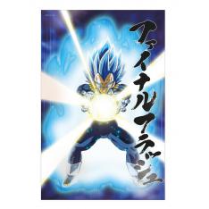 POSTER 3D 58X38CM UNIVERSE SURVIVAL VEGETA DRAGON BALL SUPER