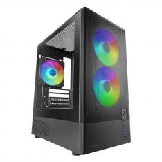 CAJA ORDENADOR MARS GAMING MC-ONYX ATX ARGB CRISTAL TEMPLADO NEGRA