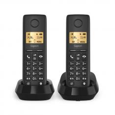 TELEFONO FIJO INALAMBRICO GIGASET BASIC 100 DUO NEGRO