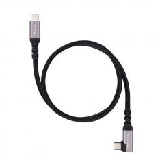 CABLE NANOCABLE USB-C 3.2 GEN2 ACODADO 100W 1M