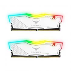 MEMORIA RAM  DDR4 16GB 2X8GB 3200MHz TEAMGROUP DELTA BLANCO/ T-FORCE RGB / CL 16 / 1.35V TF4D416G3200HC16FDC01