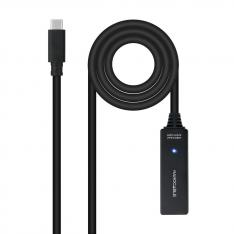 CABLE PROLONGADOR NANOCABLE CON AMPLIFICADOR USB 3.2 GEN1 USB-C/M-USB-C/H, 5 M
