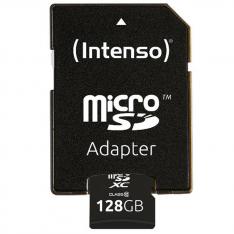 TARJETA MEMORIA MICRO SD INTENSO 128GB CL10 + ADAPTADOR SD