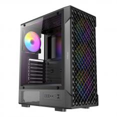 CAJA ORDENADOR GAMING ANTEC VX-310 ATX ARGB CRISTAL TEMPLADO NEGRA