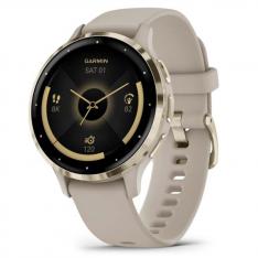 Garmin Venu 3S, Smartwatch Premium con GPS, AMOLED, Funciones avanzadas de Salud y Forma física, más de 30 Aplicaciones Deportivas, 10 días de autonomía, Beige Gold