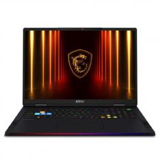 PORTATIL MSI RAIDER 18 HX AI A2XWIG-252ES U9-285HX/ 32GB/ SSD 1TB/ RTX 5080 16GB/ 18" UHD+/ W11H