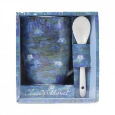 TAZA Y CUCHARA ENESCO NENÚFARES CLAUDE MONET