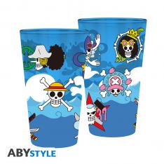 VASO GRANDE ABYSTYLE ONE PIECE CALAVERAS 400 ML