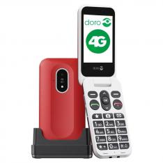 TELEFONO MOVIL DORO LEVA L20 / 2.8" / 4G / ROJO/BLANCO