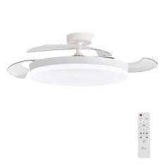 3NOD - Ventilador de techo con luz LED CONCEPT OVA Motor DC 6 velocidades Control remoto.