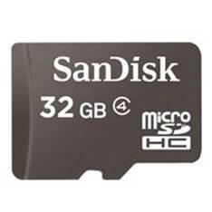 TARJETA MEMORIA MICRO SECURE DIGITAL 32GB SANDISK CLASE 4 SDHC