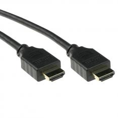 CABLE HDMI 4K UHD ACT CONNECTIVITY 2M/ MACHO-MACHO/ HIGH SPEED PREMIUM CERTIFICADO V2.0 NEGRO