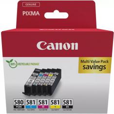 MULTIPACK CANON PGI-580 PGBK + CLI-581 CYMBK