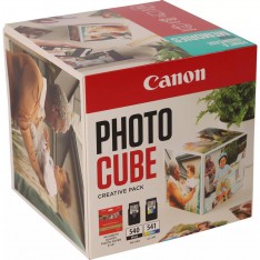 CARTUCHO CANON PG-540/CL-541 PHOTO CUBE + PHOTO PAPER PLUS GLOSSY II 40 HOJAS PACK BLUE