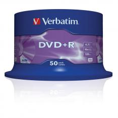 VERBATIM DVD+R 4.7GB 16X ADVANCED AZO TARIINA 50 UNDS
