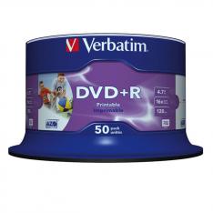 VERBATIM DVD+R 4.7GB 16X PHOTO TARIINA 50 UNDS IMPRIMIBLE