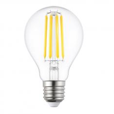 BOMBILLA LED SILVER ELECTRONIC FILAMENTO TRANSPRENTE ESTANDAR 6W=80W/ E27/ 2700K 