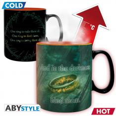 TAZA TERMICA ABYSTYLE EL SEÑOR DE LOS ANILLOS SAURON 460ML