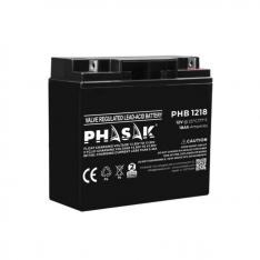 BATERIA PHASAK PHB 1218 COMPATIBLE PARA SAIS 18Ah 12V ACIDO/PLOMO