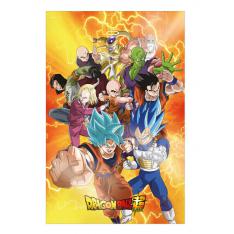 POSTER 3D 58X38CM UNIVERSAL SURVIVAL HEROES DRAGON BALL SUPER