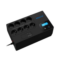 SAI UPS PHASAK 1050VA SMART HOME 1KVA INTERACTIVO AVR PANTALLA LCD CARGA FRONTAL USB A+C PH 9479