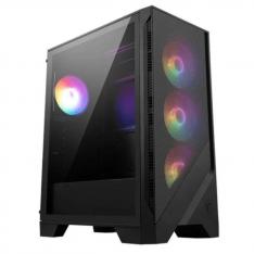 CAJA ORDENADOR GAMING MSI MAG FORGE 121A AIRFLOW ATX ARGB CRISTAL TEMPLADO NEGRO