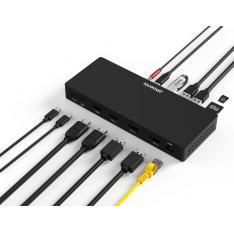 Hub Phoenix tipo C Docking station 14 en 1 PD 100W para portatil