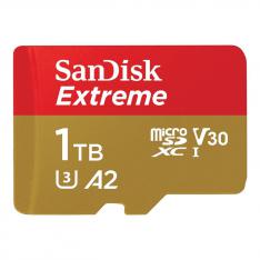 TARJETA MEMORIA MICRO SECURE DIGITAL 1TB SANDISK EXTREME CLASE 10 UHS-I U3 + ADAPTADOR