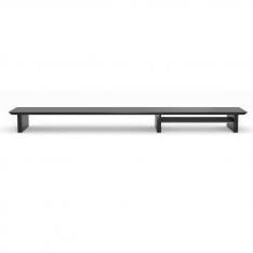 Phoenix Harmony Estante Elevador de Monitor en Madera para Escritorio Negro con Bandeja Forrada en Fieltro