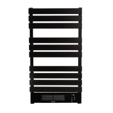 YOEVU - Radiador toallero eléctrico con calefactor 500/1500W Negro