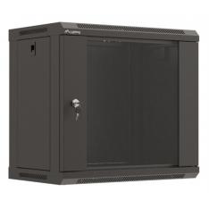 ARMARIO LANBERG MURAL RACK 19" 9U 540X350 FLAT PACK NEGRO PUERTA CRISTAL