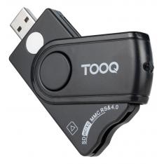 LECTOR TOOQ TARJETAS INTELIGENTES, DNI ELECTRÓNICO, SIM, SD, SF, USB-A, NEGRO
