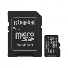 TARJETA MEMORIA MICRO SECURE DIGITAL SDXC 512GB KINGSTON CANVAS SELECT PLUS CLASE 10 UHS-1 + ADAPTADOR SD