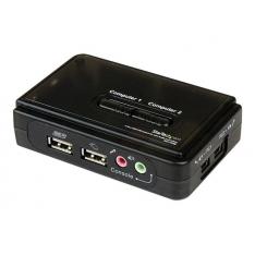 CONMUTADOR KVM STARTECH 2 PUERTOS TODO INCLUIDO