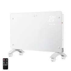 YOEVU - Emisor térmico bajo consumo 2500W cristal templado color blanco