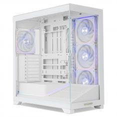 CAJA ORDENADOR GAMING NOX HUMMER BLADE ARGB AIRFLOW ATX CRISTAL TEMPLADO BLANCA