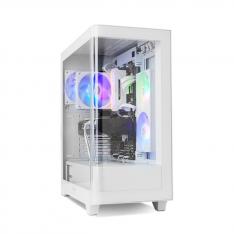 CAJA ORDENADOR GAMING NOX HUMMER ETHER ATX ARGB CRISTAL TEMPLADO BLANCA