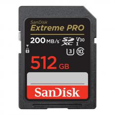 TARJETA MEMORIA SECURE DIGITAL SDXC 512GB SANDISK EXTREME PRO CLASE 10 UHS-I U3