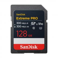 TARJETA MEMORIA SECURE DIGITAL SDXC 128GB SANDISK EXTREME PRO V90 CLASE 10 UHS-II U3