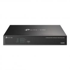 VIDEOGRABADOR SEGURIDAD TP-LINK VIGI NVR1008H-OP 8 Canales 16mp 8xrj45 Poe+ 53w Hdmi 4k H.265+ Sata 2xusb