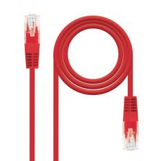 LATIGUILLO CABLE RED UTP CAT6 RJ45 NANOCABLE 3M ROJO AWG24