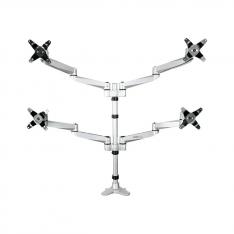 SOPORTE MESA STARTECH VESA HASTA 27" 100X100MM MAX 45.2KG BRAZO CUADRUPLE