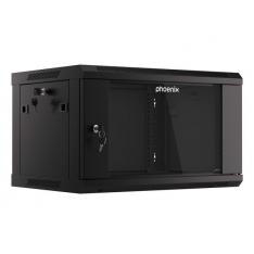 ARMARIO RACK PHOENIX 6U 600X450X368 AUTO-ENSAMBLADO 19'' HASTA 60 KG NEGRO