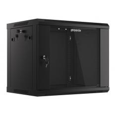 ARMARIO RACK PHOENIX 9U 600X450X501 AUTO-ENSAMBLADO 19'' HASTA 60 KG NEGRO
