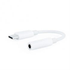 ADAPTADOR AUDIO NANOCABLE USB-C-M A JACK-H BLANCO